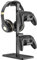SHUOSUO Controller Halter, Kopfhörer Ständer, Gaming Controller Halterung für Xbox PS5 PS4 Switch, Headset Ständer mit Speicher Organizer, Universal Schreibtisch Game Zubehör (Schwarz)