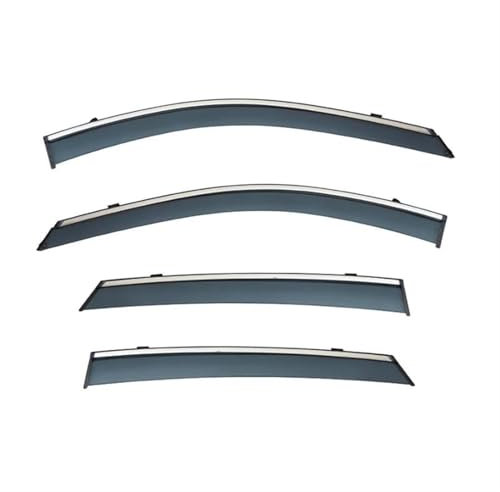 DZSQOMHGD Windabweiser Für MG ZS EV PHEV 2018-2023 Fenster Visier Deflektor Sonne Regen Schutz Abdeckung Schild Markisen Trim Schatten Auto Zubehör Windabweiser Seitenfenster