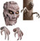 Halloween Skelett Dekorationen Gruselige Baumrinde Gesicht Dekoration Harz Halloween Gruselige Geist Figur Garten Statue Horror Requisiten für Halloween Party