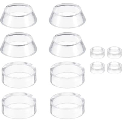 PATIKIL Acryl-Display-Ständer, 12er-Pack Kugel-Display-Halter Ballständer für Golf Baseball Softball Tennis Kristallkugeln Edelsteine, Transparent