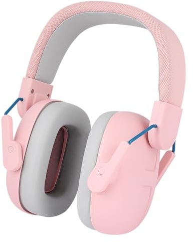 AOOWU Cuffie Antirumore Bambini, SNR25dB Cuffie Comode Pieghevoli Regolabili, Cuffie Insonorizzanti Attenua Rumori e Protegge L’Udito, per Proteggi i Tuoi Bambini Ambienti Rumorosi