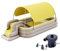 Inflatable Swimming Pool with Water Slide - Mega Bouncy Castle Water Park for Backyard Summer Water Party, Swim Pools with Awning, Garden Fun!
