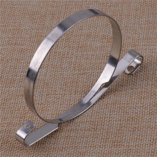 LALAL Fascia freno catena in metallo argentato 537043001 adatta for motosega Husqvarna 340 345 346XP 350 351 353 357 359