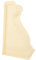 POPETPOP Balkenform Beton Gartenzaun-Zementform konkrete Statuen Weg Geländer Form Luft Ziegel Villa Schalungsform DIY Schalungsform Konsolengussform Konsolenform für Villa Plastik Beige