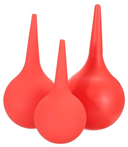 HAMPPLIES 3 Stück-Pack Ohrspritzen Ballon Gummiquetschreiniger Ohrenreinigungsball zum Staubentfernen von Ohren Elektronik Geräten