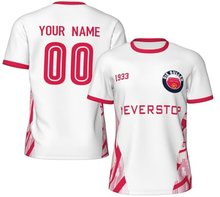 Generisch Klub-WM 2025 Trikot,Personalisierte Fußball Trikot,Trikot mit Eigenem Namen & Nummer,Personalisiert Geschenk Fußball Trikot für Herren,Jugend,Damen, Atmungsaktiv