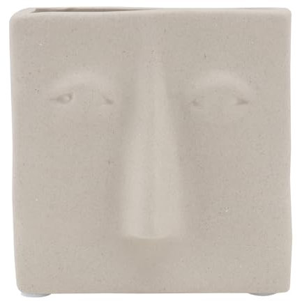 HAMPPLIES 1 Vaso Per Fiori Piccolo Decorativo Per Interni Per Matrimoni Con Decorazione Per La Casa Per La Casa Vaso Decorativo Contenitore Per Piante Portafiori In Ceramica Bianca