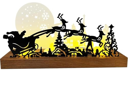 Wooden Advent Wreath Candle Holder for 4 Tea Lights - Christmas Candle Stand, Modern Advent Arrangement & Festive Table Decoration, Gives the Living Room an Atmospheric Christmas Atmosphere