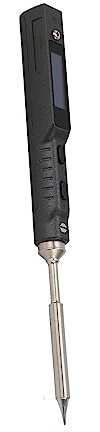 HUIOP Saldatore TS101, Mini Kit di Saldatura Elettrico Digitale Portatile per Saldatore con Intervallo di Temperatura Regolabile e Porta Alimentazione CC, Leggero e Sicuro per