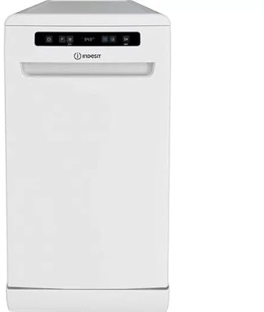 Indesit Push&Go IN2FD10CS70WUK Slimline Dishwasher 45cm – White – 10 Place Settings – Energy Efficient – Fast Wash – Compact Freestanding Kitchen Dishwasher