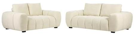 Vente-unique - Couchgarnitur 5 Berenia - Polyester - beige