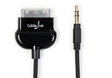 CableJive LineOut PRO, Cavo Dock per iPod Classico, Nero