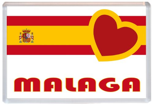 Malaga - Spain - Europe - Spanish Flag- Jumbo Fridge Magnet