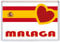 Malaga - Spain - Europe - Spanish Flag- Jumbo Fridge Magnet