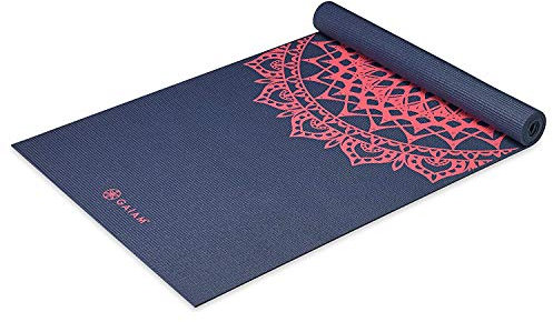 Gaiam Yoga-Matte, Pink Marrakesh, Rosa Marrakesch, 68L x 24W x 4mm Thick