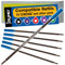 Jaymo Replacement for Cross 8511 - Measures 4.563 in / 116 mm Long - Ballpoint Pen Refill - 6 Blue