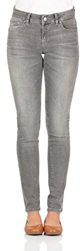 LTB Damen Jeans Nicole Skinny Fit - Grau - Taissa Wash Baumwolle Stretch
