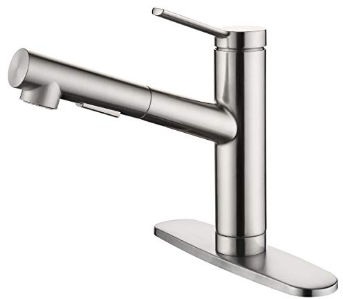 Crea Ziehen Küchenarmatur ziehen Küchenarmatur mit Pull Spritze gebürsteter nickel