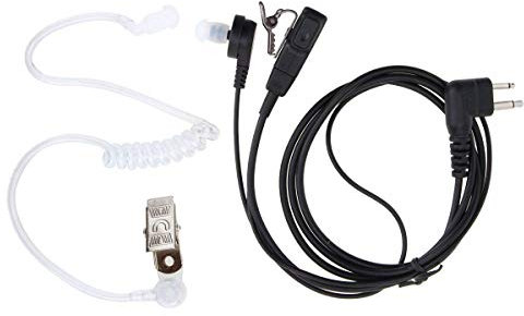 Qiuyan 2 Pin SIA Covert Security Earpiece Headset PTT for Motorola Radio PTT CP040 GP300