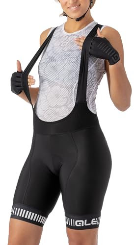 ALE' Damen Prr Strada Trägerhose, schwarz/weiß, L
