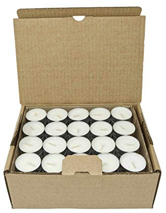Bougies chauffe-plat naturelles fabriquées à partir de cire de colza sans paraffine avec 4 ou 8 heures de durée de combustion Bougies dans une tasse en aluminium sans plastique