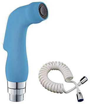UZSYLE Bidet-Spritzpistole Abs Mehrfarbige Handbad-Toilette Bidet-Dusch-Spritzpistolen-Düse Mit Telefon-Duschschlauch Shattaf Muslimisches Duschbidet, Blau