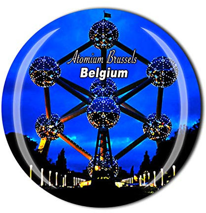 3D Atomium Brüssel Belgien Souvenir Kühlschrankmagnet Kristallglas Magnet Tourist Reise Souvenir Sammlung Geschenk Magnetaufkleber Home Küche Dekoration