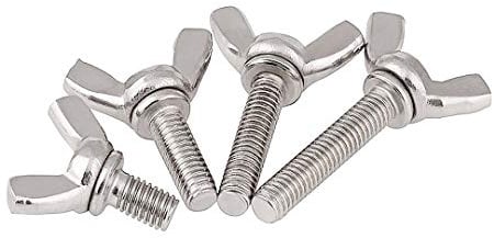 ANSIEDIO M6 Flügelschraube Flügelschrauben Edelstahl Flügel Schrauben M6×16mm,5 pcs