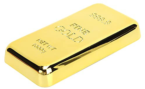 Manueller Bierkorkenzieher Goldbarren Flacher Flaschenöffner mit Magnettafel Symbolisiert Reichtum, um Bier-Soda-Kappe für Camping, Wandern, Reisen zu Entfernen