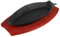 Angoily Small Cast Iron Skillet with Wooden Base, Creative Fish-Shaped Japanese Steak Plate Set for Restaurant Kitchen Cooking Pan Grilling Meats (12.18 X 5.5 X 0.98 inch)