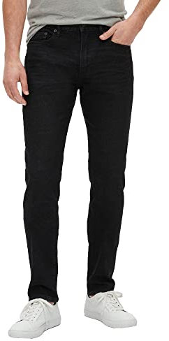 GAP Herren Slim Taper Fit Denim Jeans, Verwaschenes Schwarz, 36W / 34L