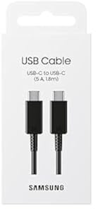 Câble USB-C vers USB-C d'origine Samsung 1.8 Meter 25W Noir