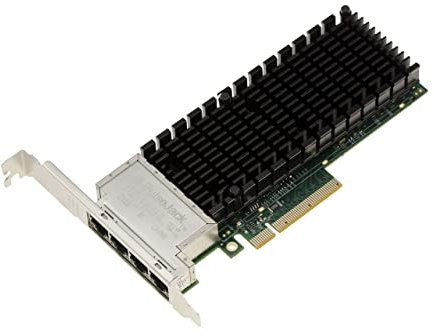 KALEA-INFORMATIQUE PC y Servidor PCIe 3.0 x8 Quad ethernet RJ45 10G 5G 2.5G 1G 4 Puertos con Chipset Intel X710-T4