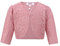 Gum & Berries Girls Long Sleeve Floral Lace Bolero Kids Shrug Cover Up Flower Design Special Occasion Smart Cardigan Look Top Dusty Pink 4-5 Years
