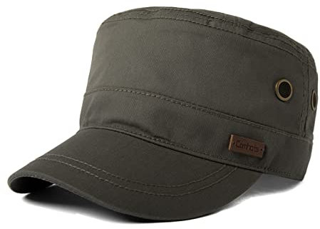 Comhats Herren Military Army Cap Sonnen Wandernhut Sport Baseballcap Dunkelgrau M