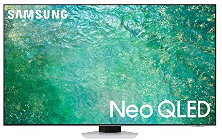 Samsung TV Neo QLED QE75QN85CATXZT, Smart TV 75 Serie QN85C, Neo QLED 4K UHD, Dolby Atmos, Alexa e Google Assistant integrati, Bright Silver, 2023, DVB-T2