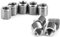 Dado riduttore, 10 pezzi, filettatura interna M4 x 0,7 e filettatura esterna M6 x 0,75 6 mm, filettatura esterna in acciaio inox, dado di riparazione filettato, kit di riparazione