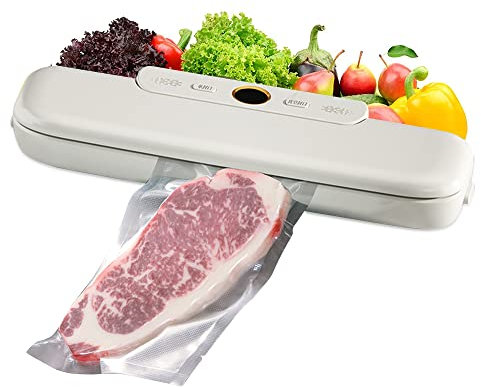 Machine d'étanchéité sous vide, machine d'étanchéité alimentaire sous vide, système automatique d'étanchéité à l'air, mode alimentaire sec et humide, conception compacte de 10 sacs sous vide.