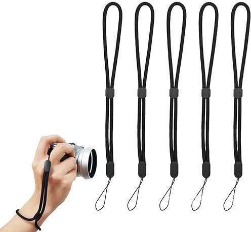 JOCXZI Appareil Photo Ajustable Dragonne Poignet - 4Pcs Lanyard Dragonne Poignet, Dragonne universelle pour appareil photo, Doux Paracord Sangle de Braided pour Téléphone, Smartphone, Caméra, (23cm)