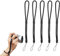 JOCXZI Kamera Handschlaufe - 4Pcs Paracord Handschlaufe, Handschlaufe Lanyard Handgelenk Trageband Schlaufe Verstellbar, Universal Trageschlaufe schwarz für Taschenlampe, Kamera, Handy, MP4, Schlüssel