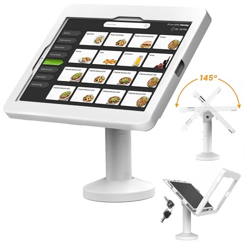 Beelta Kiosk POS Tablet Stand Anti-theft Compatible with 10.9 iPad 10th, iPad 11(A16), Pro 11 1 2 3 4, Air 4 5, Air 11, BSC201WA
