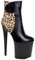 Wsbjbo Scarpe con tacco alto da donna, stivali corti da 20 cm, alla moda, con plateau, plateau, scarpe estive per feste, Nero 2, 42 EU