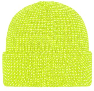 Myrtle Beach Reflective Winter Beanie - Strickmütze mit reflektierenden Akzenten | Farbe: bright-yellow | Grösse: one size - 2er Pack