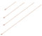 4pcs Necklace Extenders, 4 Sizes Extension Chains for Jewelry, Bracelet Anklet Necklace Chain Extender with Lobster Buckle Connector Chains Set for DIY Jewelry Crafts (Rose Gold)