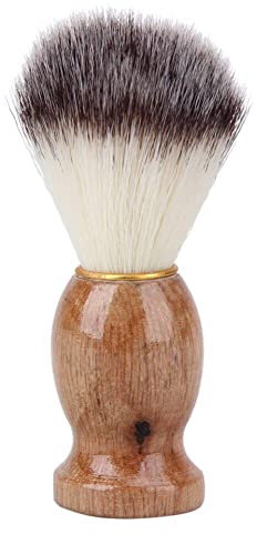 Badger Hair - Brocha de afeitar para hombre, para peluquería, limpieza facial de barba, cepillo de afeitar de espuma, elegante, duradero y moderno