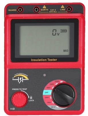 AMAZWI Tester di Resistenza d'isolamento Tester voltmetro AC/DC megaohmmetro for Resistenza di Terra di Isolamento 100-2500V Megger Tester elettronico per la Manutenzione