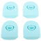 Replacement Stopper Compatible with Owala FreeSip, 4Pcs Silicone Water Bottle Top Lid Replacement Parts Anti Spill Lid Stopper Bottle Cap Mouth Stopper for Water Bottles (Sky Blue)