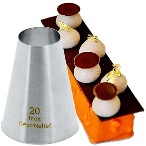 Déco Relief - Douille unie (N°20) inox Hygiène - Douille Pâtisserie - Ustensile Professionnel - DDH928