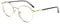 Firmoo Blue Light Blocking Reading Glasses 2.25 Women Men, Round Metal Frame Reading Computer Glasses Anti Glare Eyestrain, Light Tinted Blue Light Glasses with Magnification Gold