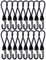 Gummibänder mit Haken, 16 Stück Spanngummi Gummispanner Expander Gummiband Gummi Spanngurte Planenspanner mit Haken Expanderhaken für Zelte Banner Netze Camping, 16cm